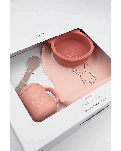 Set Pappa in silicone con bavaglino